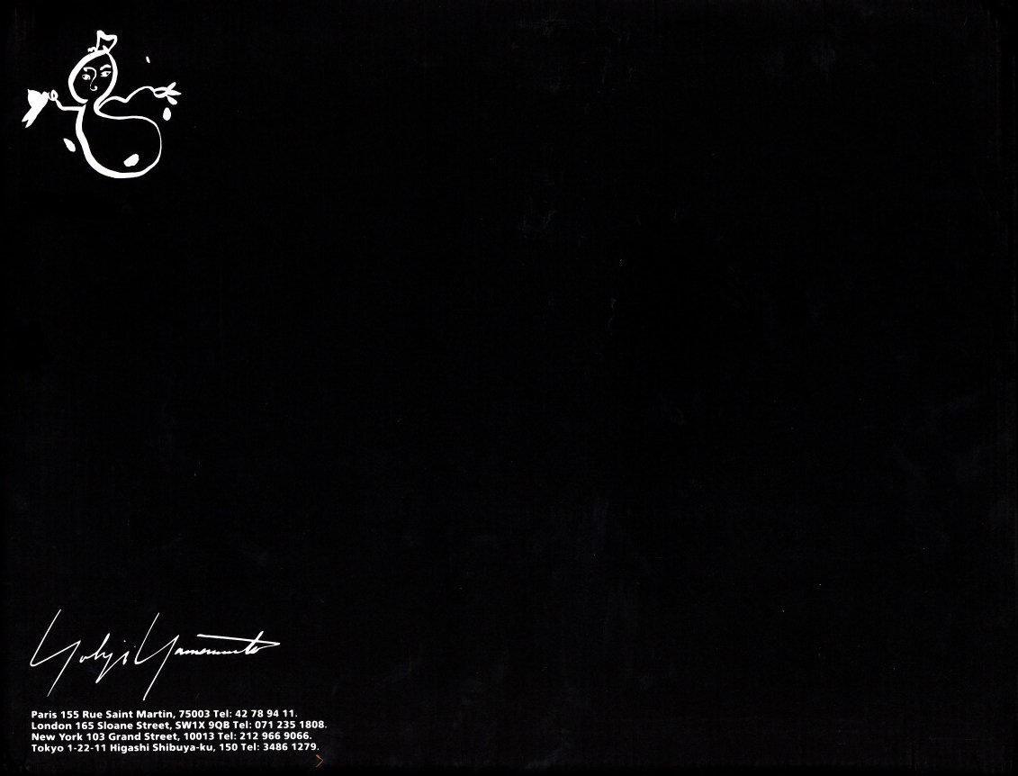 E-Z GO 1992 / Author: Yohji Yamamoto Edit: Peter Saville Photo