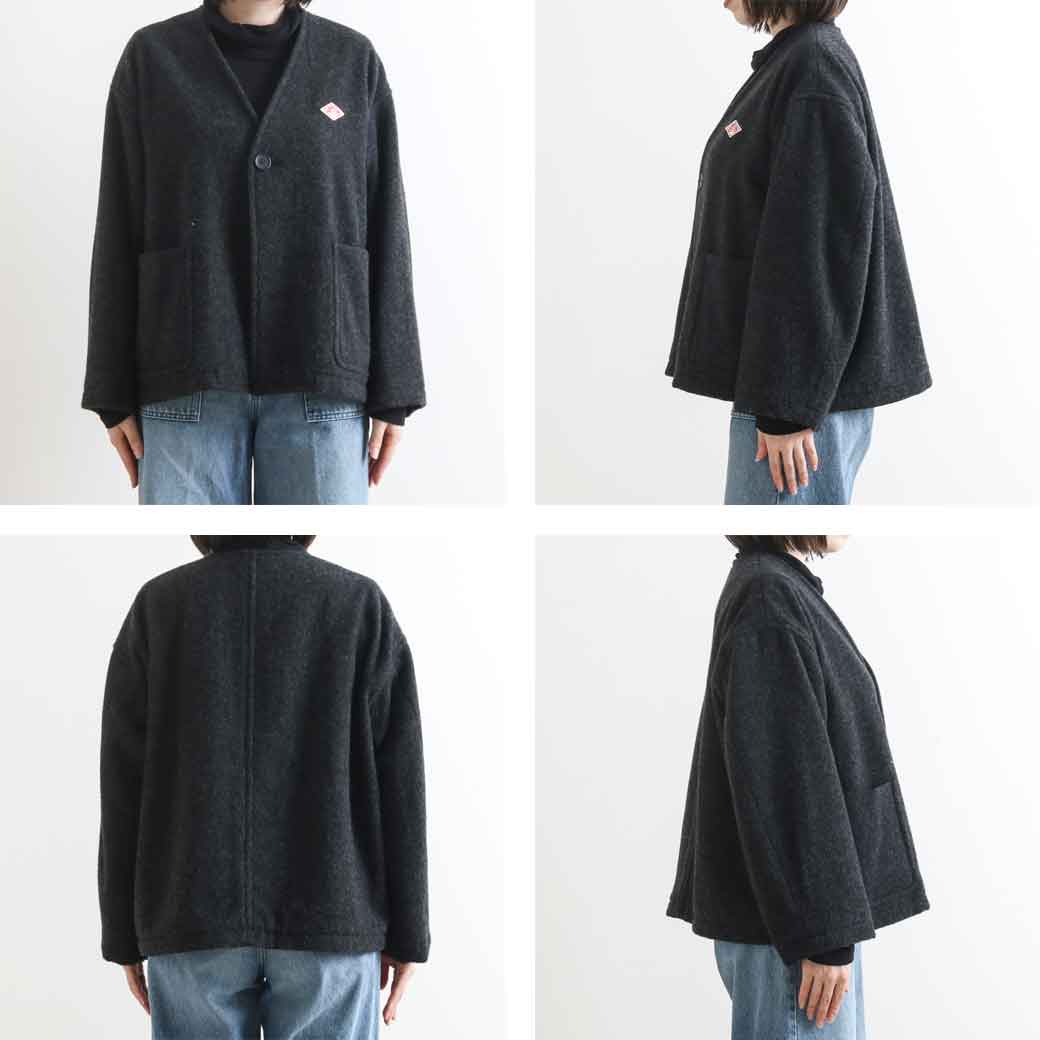 DANTON ダントン SINGLE WOOL PILE V NECK JACKET｜BORN FREE ONLINE SHOP