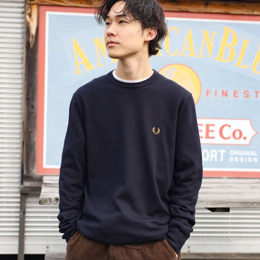 FRED PERRY フレッドペリー クラシッククルーネックジャンパー｜BORN