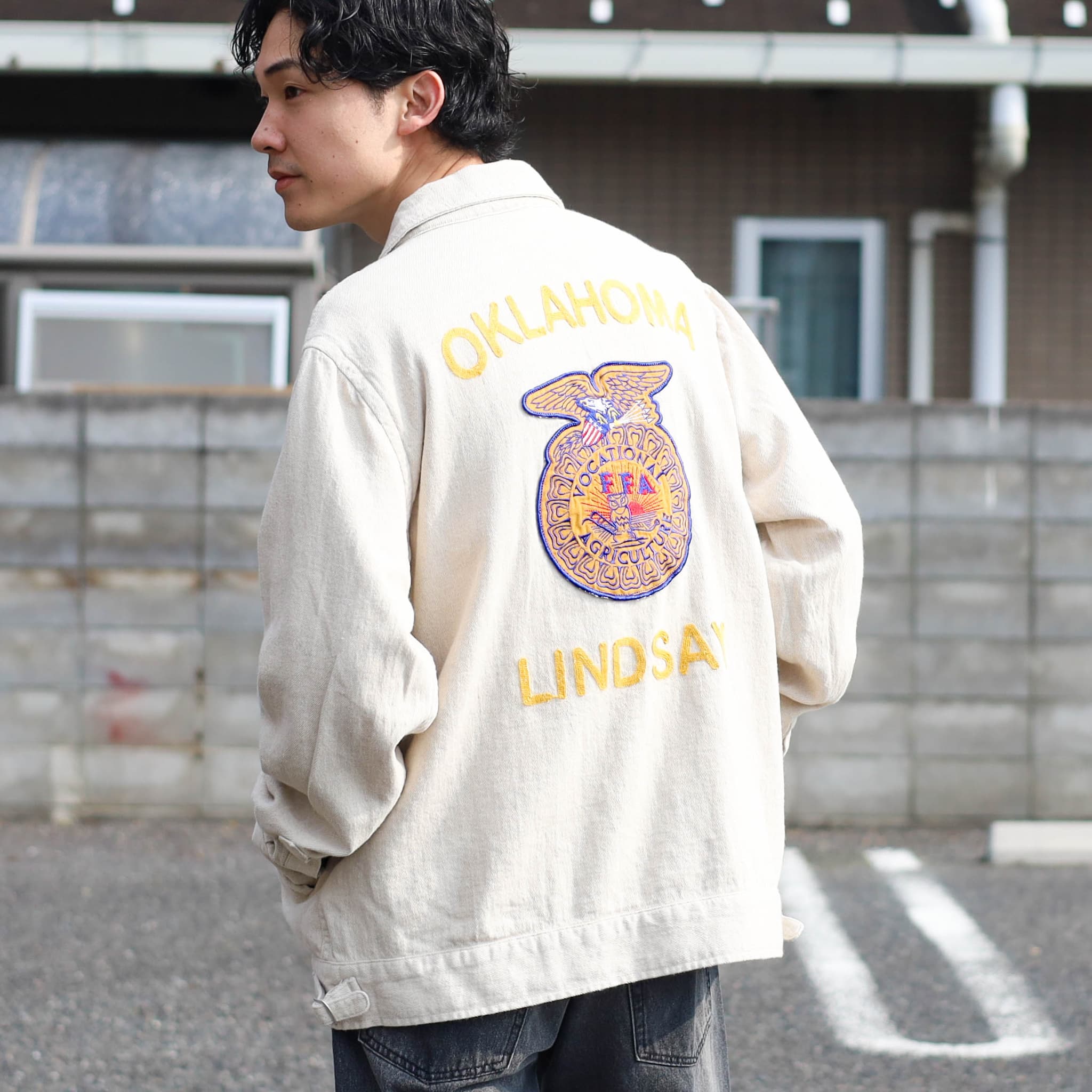 HOUSTON ヒューストン コットン リネン ジャケット FFA｜BORN FREE