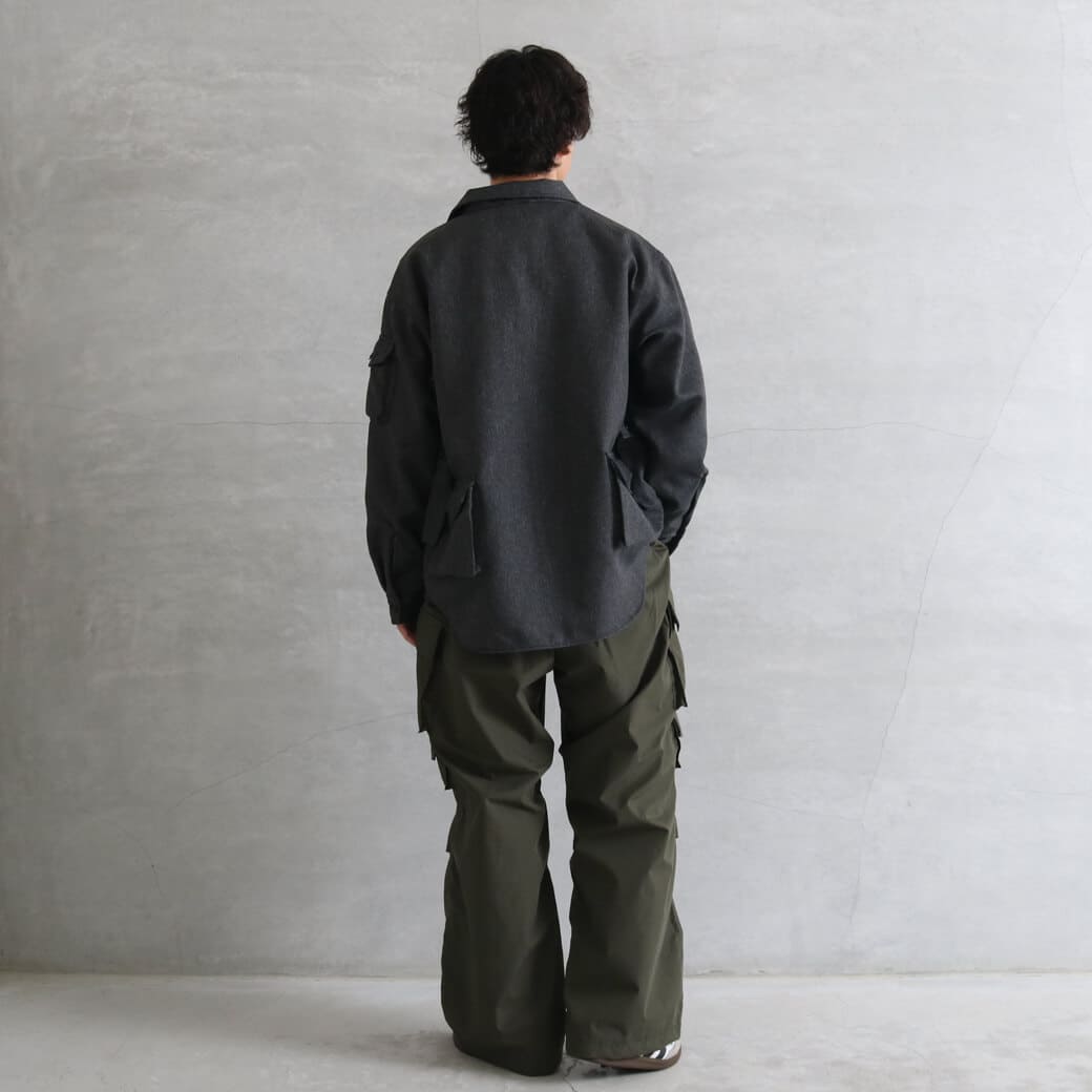 MODMNT モドメント テトロン／ツイード ユーティリティ CPO シャツ