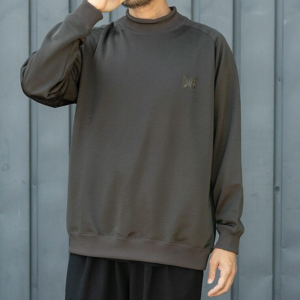 NEEDLES ニードルズ L/S MOCK NECK T - BRIGHT JERSEY｜BORN FREE