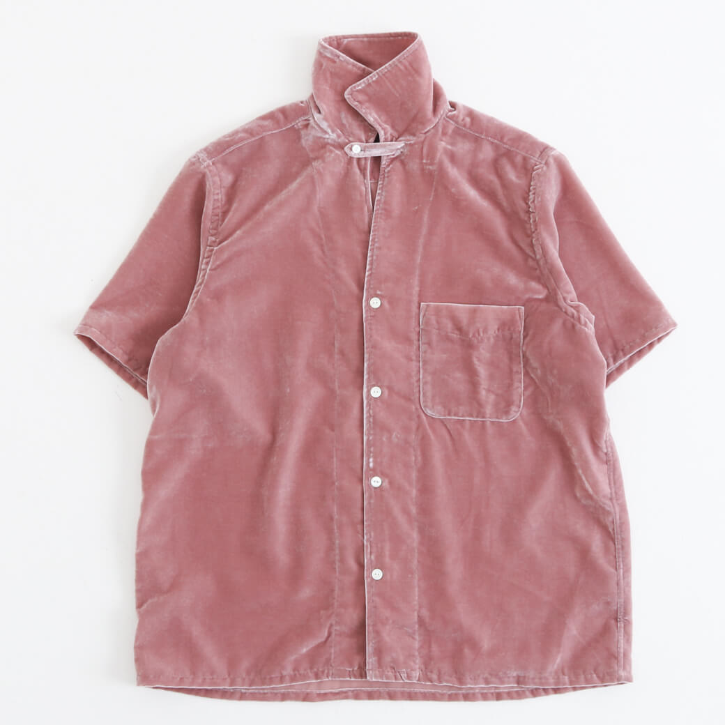 NEEDLES ニードルズ Italian Collar S/S Shirt-PE/R Velvet｜BORN FREE