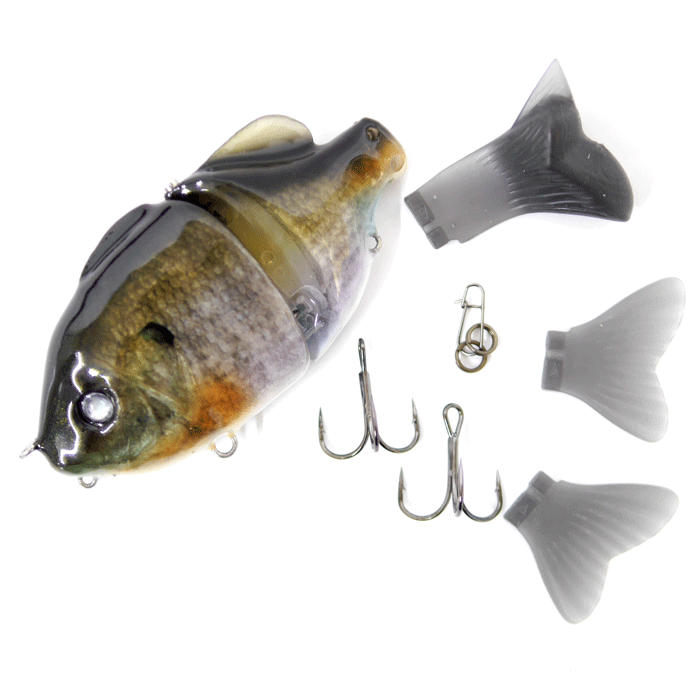 フレッシュベイトルアーズ ギルロイドJr 魚皮貼り ＃メスギル - 【バス