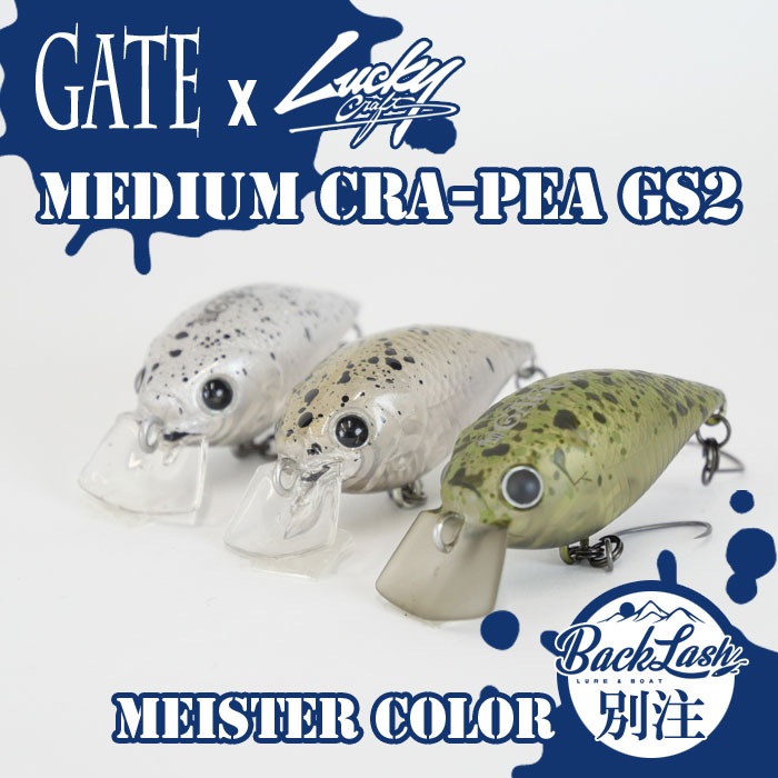 BACKLASHオリカラ】ラッキークラフト×ゲート ミディアムクラピーGS2