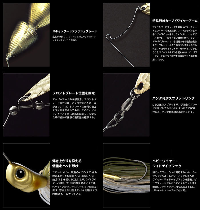 エバーグリーン Dゾーン パワーブレード ダブルウィロー 1/2oz 【2