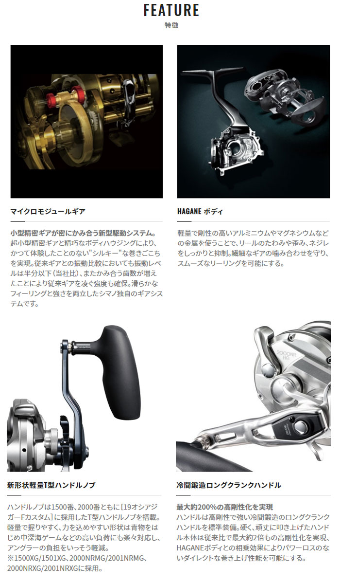 Shimano 21 Ocea Jigger 2000NRXG / 2001NRXG - 【Bass Trout Salt