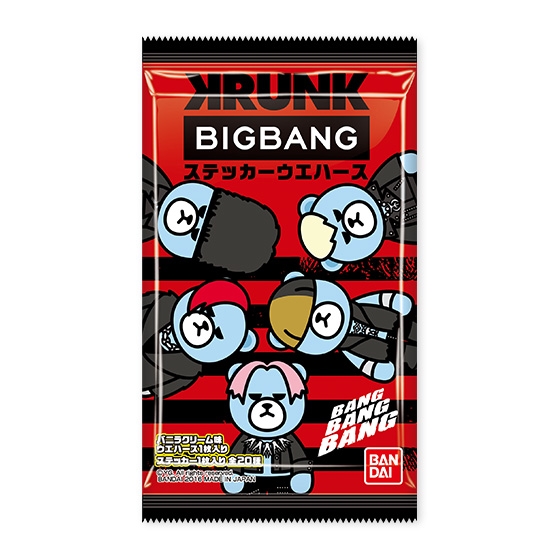 KRUNK×BIGBANG ステッカーウエハース｜発売日：2016年12月13日