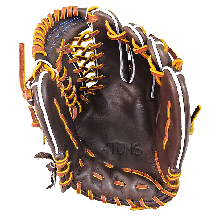 湯もみ】 即日出荷 展示会限定 ATOMS アトムズ 野球用 硬式用 グラブ