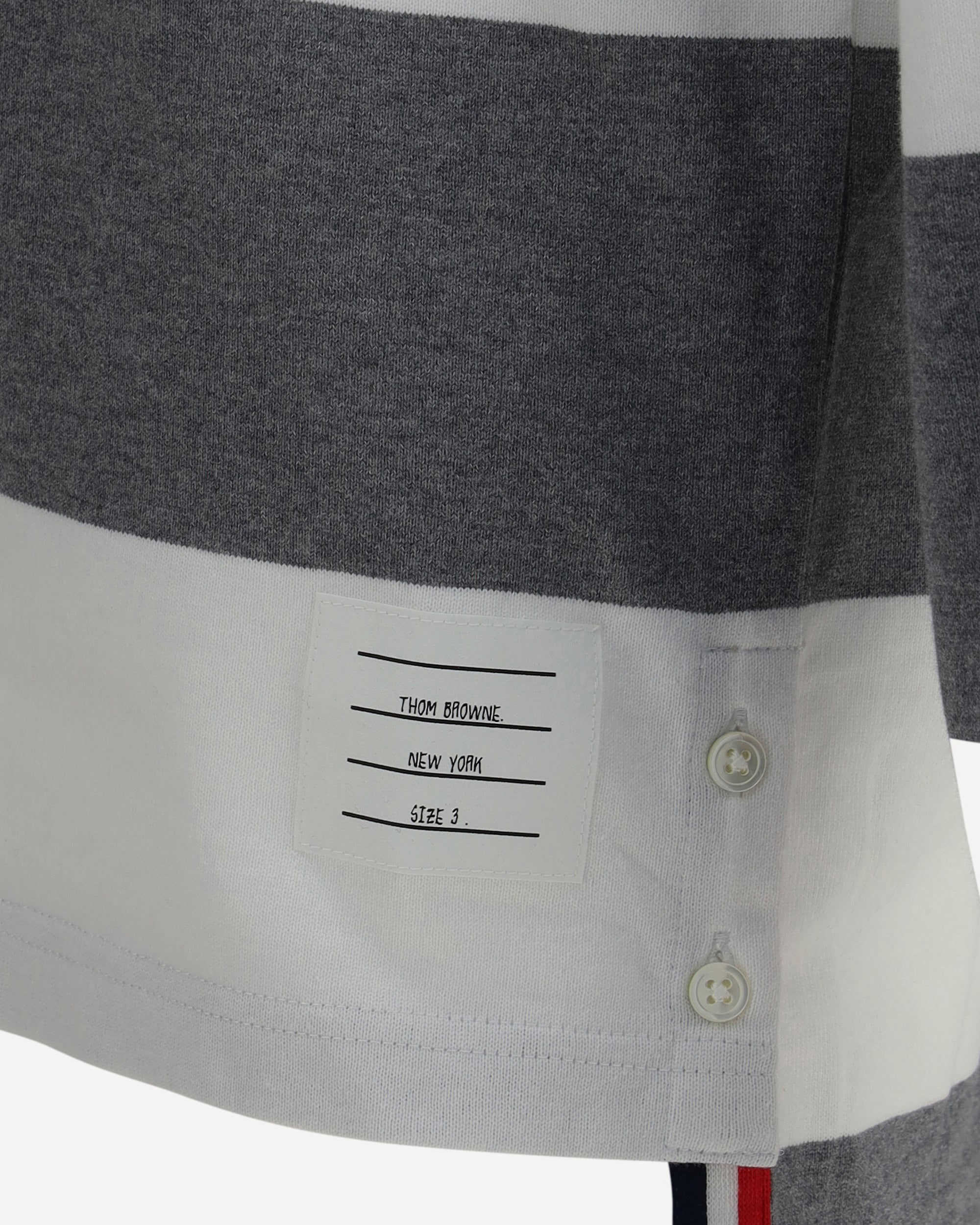 THOM BROWNE Long sleeve Polo Shirt MULTICOLOUR | Base Blu