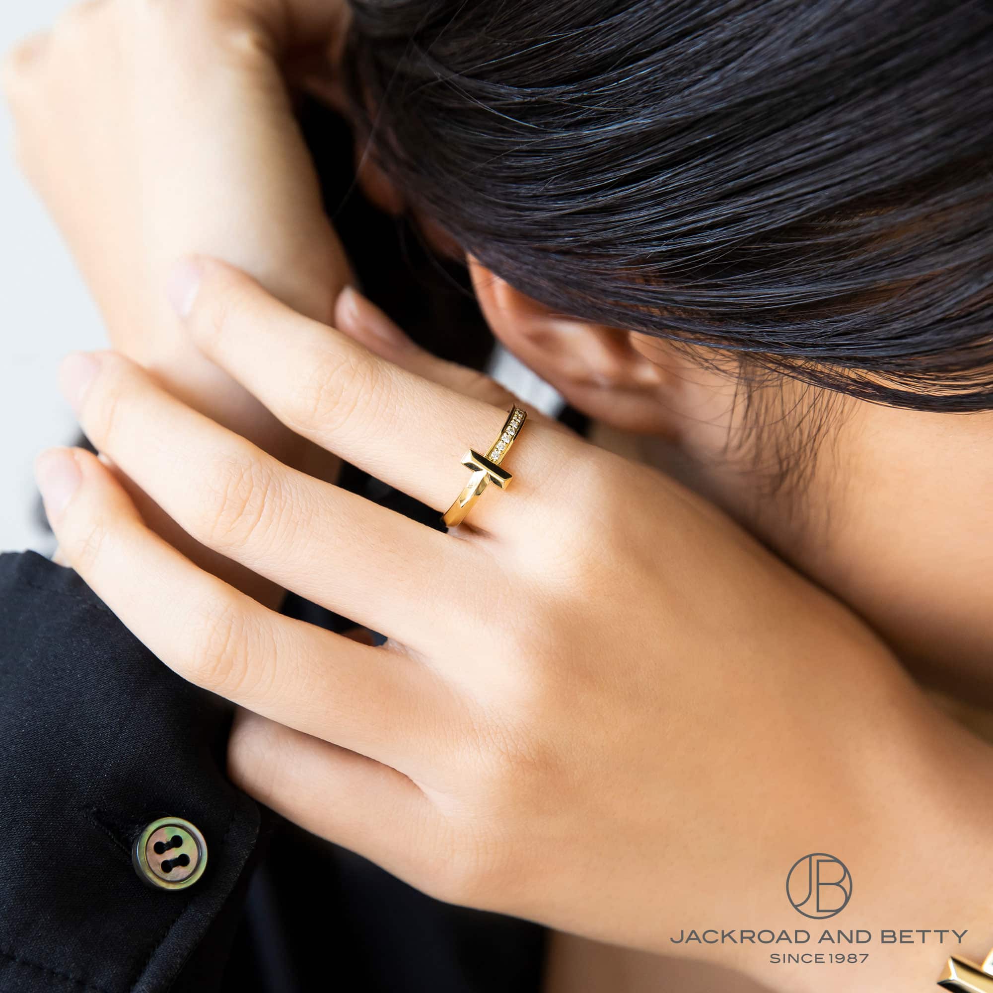 Tワン ナロー ダイヤモンド リング YG[68489482] T1 Narrow Diamond