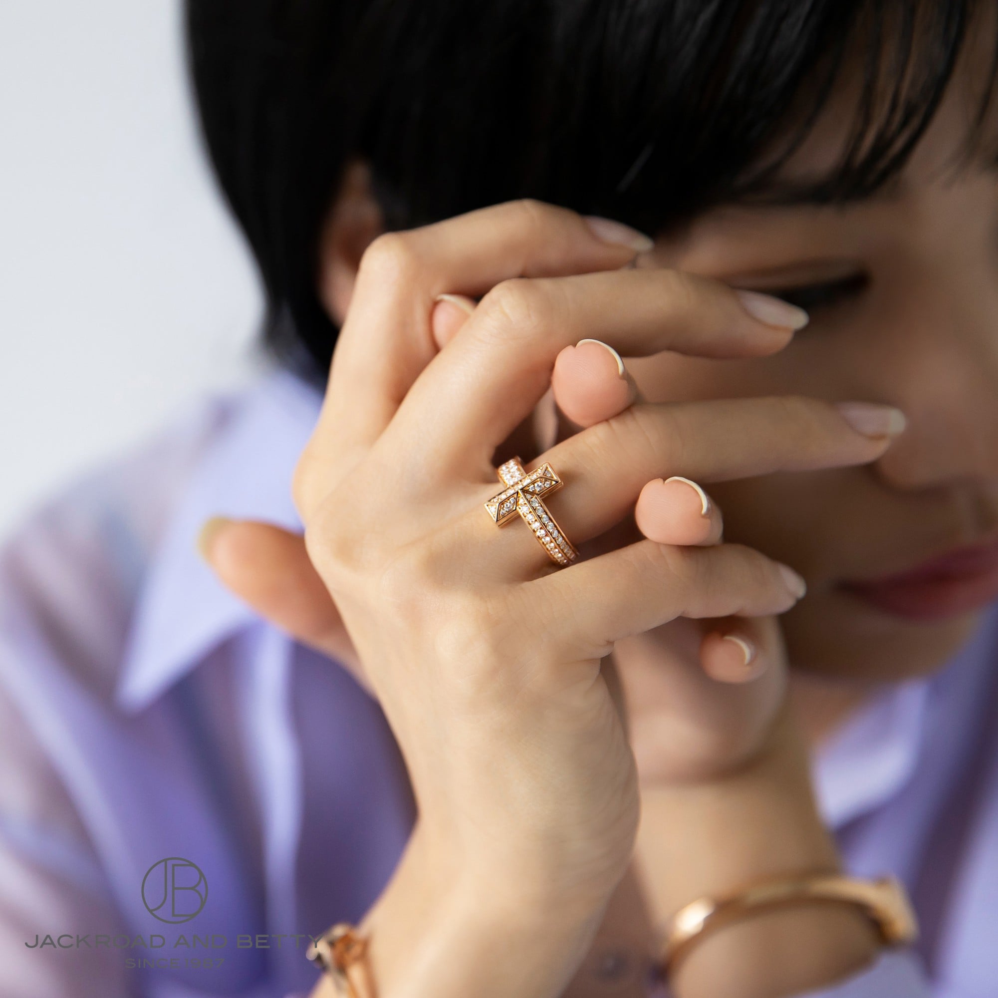 Tワン ワイド ダイヤモンド リング RG[68169801] T1 Wide Diamond Ring