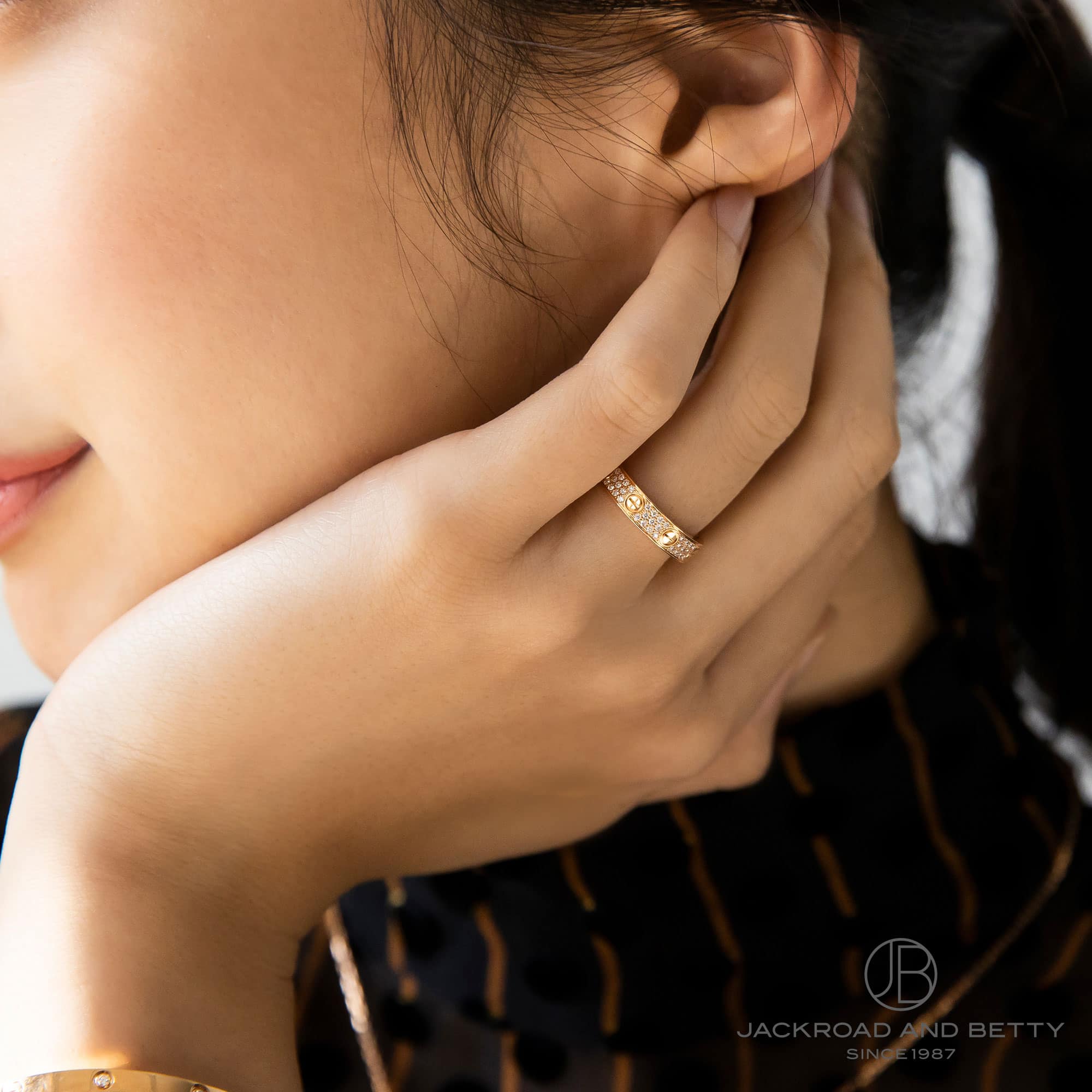 ミニラブリング パヴェダイヤモンド[B4085851] Mini Love Ring Pave