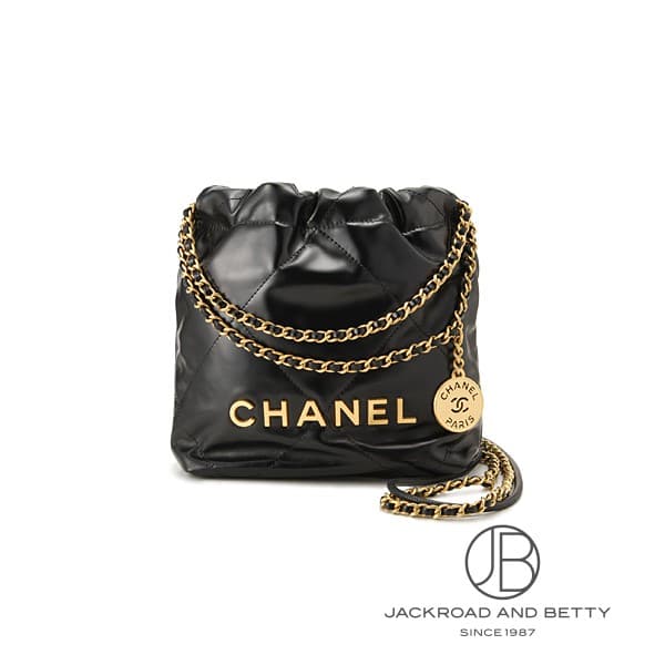 CHANEL 22 ミニ ハンドバッグ ブラック 黒[AS3980 B19059 94305