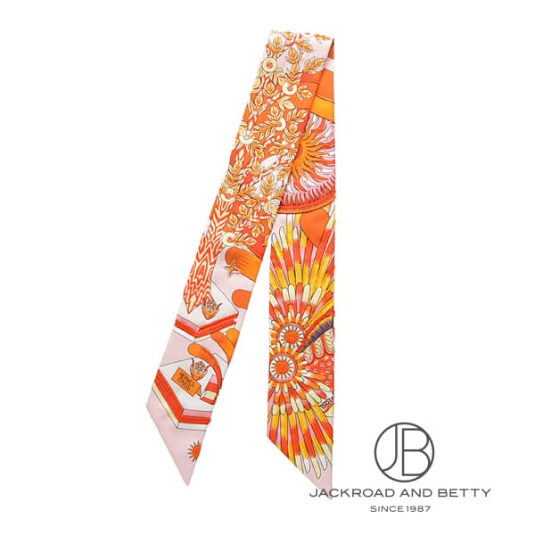 ツイリー ペガサスの源泉 刺繍 オレンジ[] Twilly La Source De Pedase