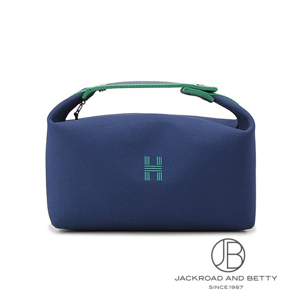 ブリッド ア ブラック GM ヴァニティポーチ マリーン ブルー 青