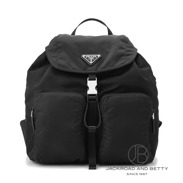 ナイロン バックパック リュック ブラック 黒[1BZ070 20T F0002] Nylon