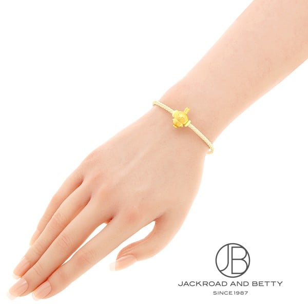 金750 チャームブレスレット 18cm 4.06 グラム 金750 チャーム