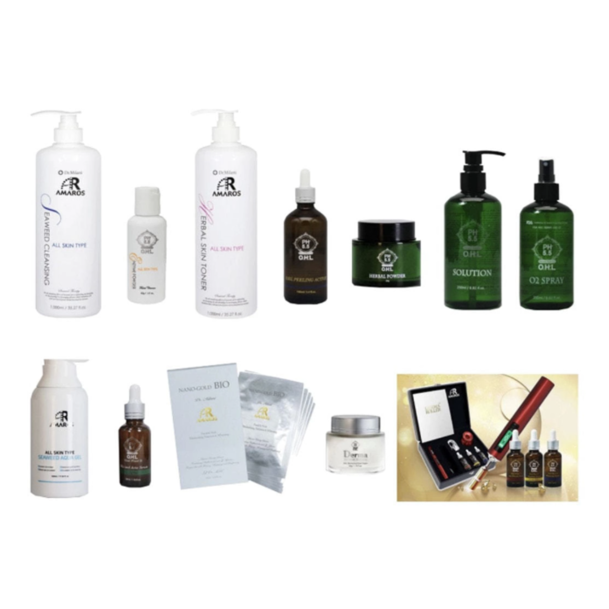 アマロス O.H.L ハーブピーリング フルセット（アマローラー付き）の卸