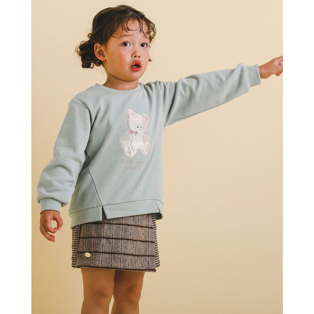 お揃い 】 千鳥 タータン チェック ラップ キュロットパンツ (90~130cm