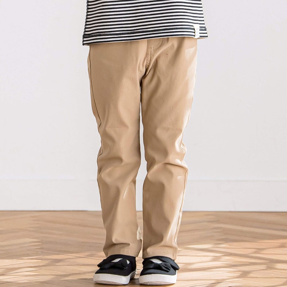 らくのびスーパーストレッチツイルパンツ(90~150cm)(90cm ベージュ系