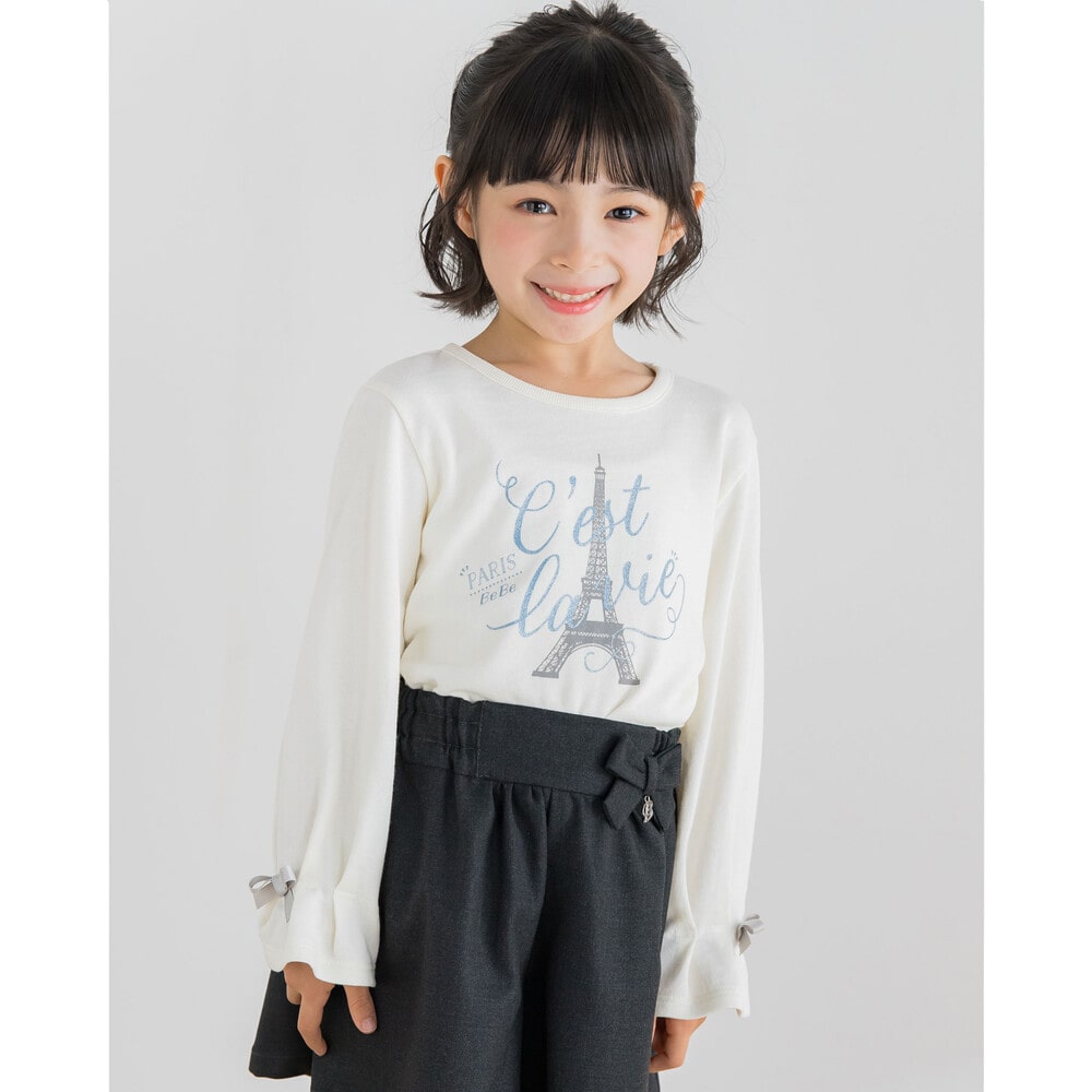 ミニウラゲ エッフェル塔 プリント トレーナー (80~150cm)(110cm