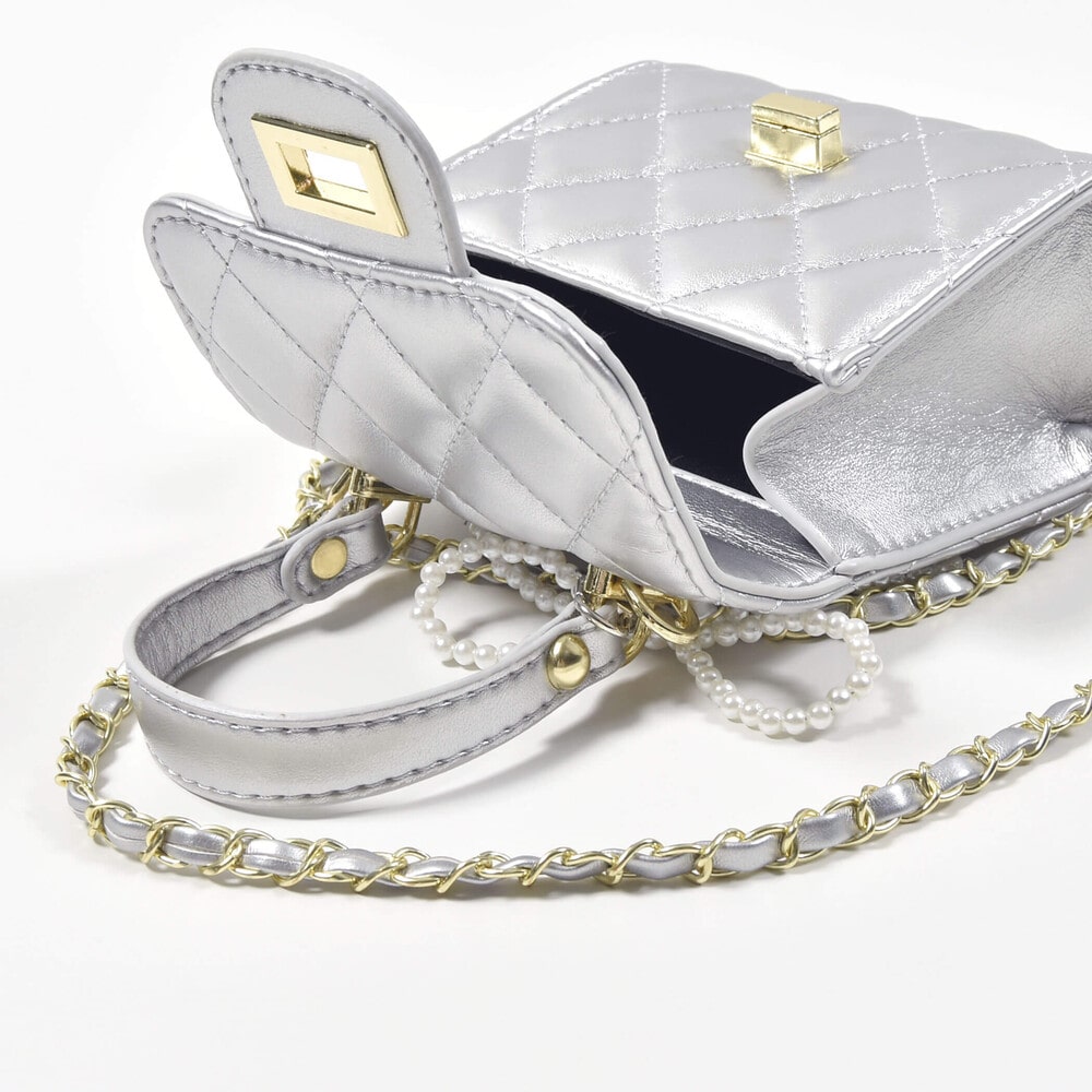 限定商品】パールリボンチャーム付きチェーンBAG 【LIMITED EDITION