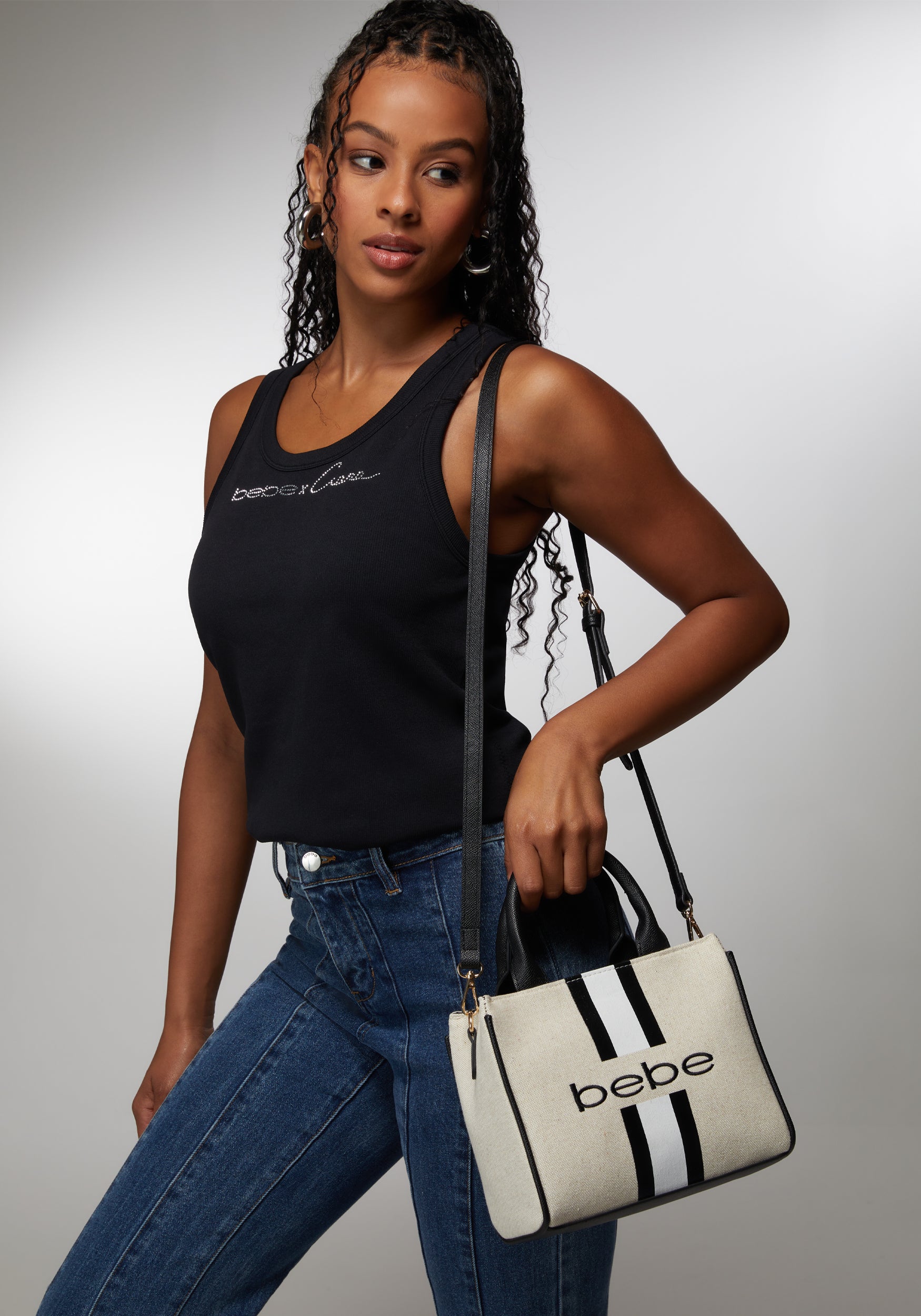 Paisley Mini Canvas Satchel – bebe