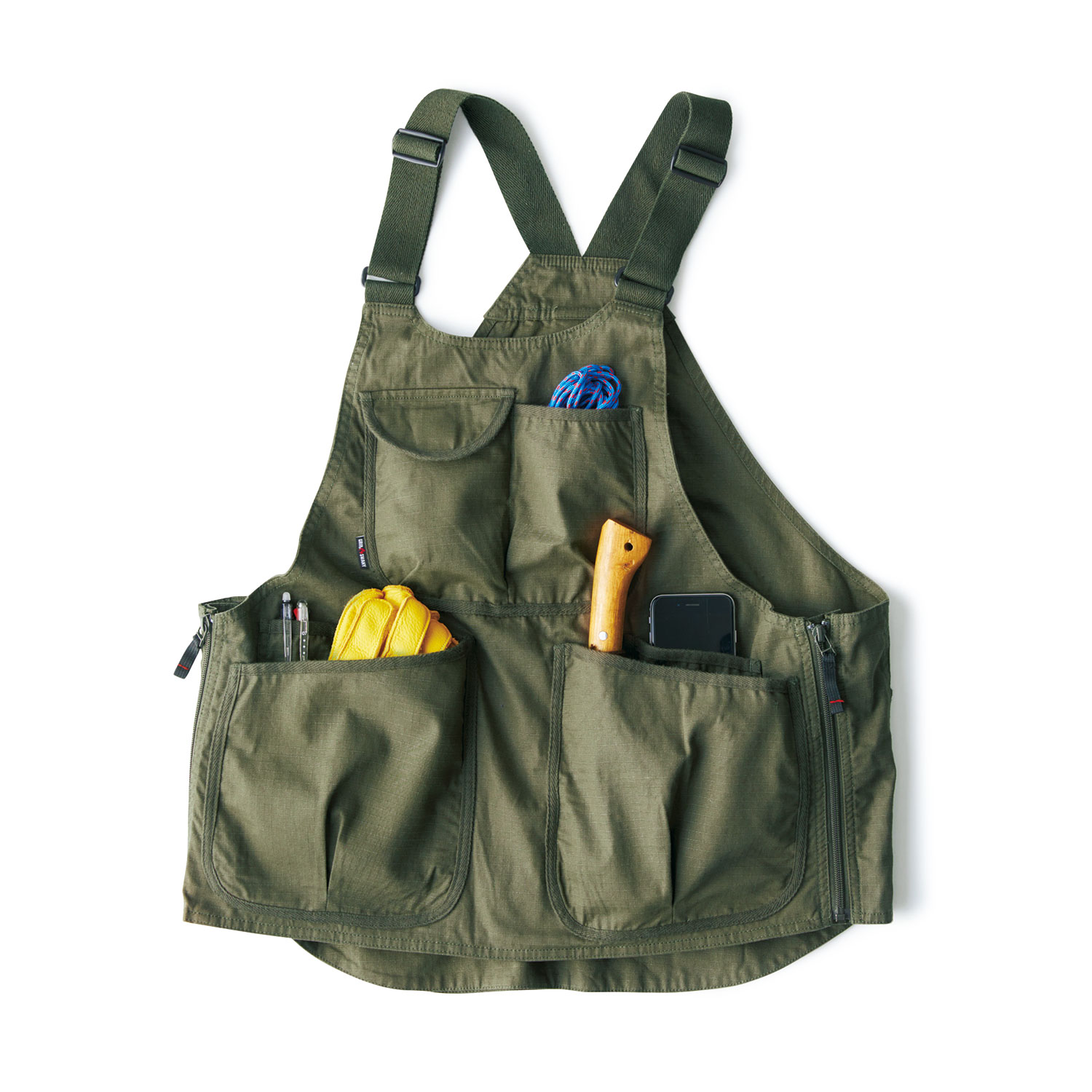 エプロンにもなるグリップスワニーの焚き火ベスト | 焚き火台・火