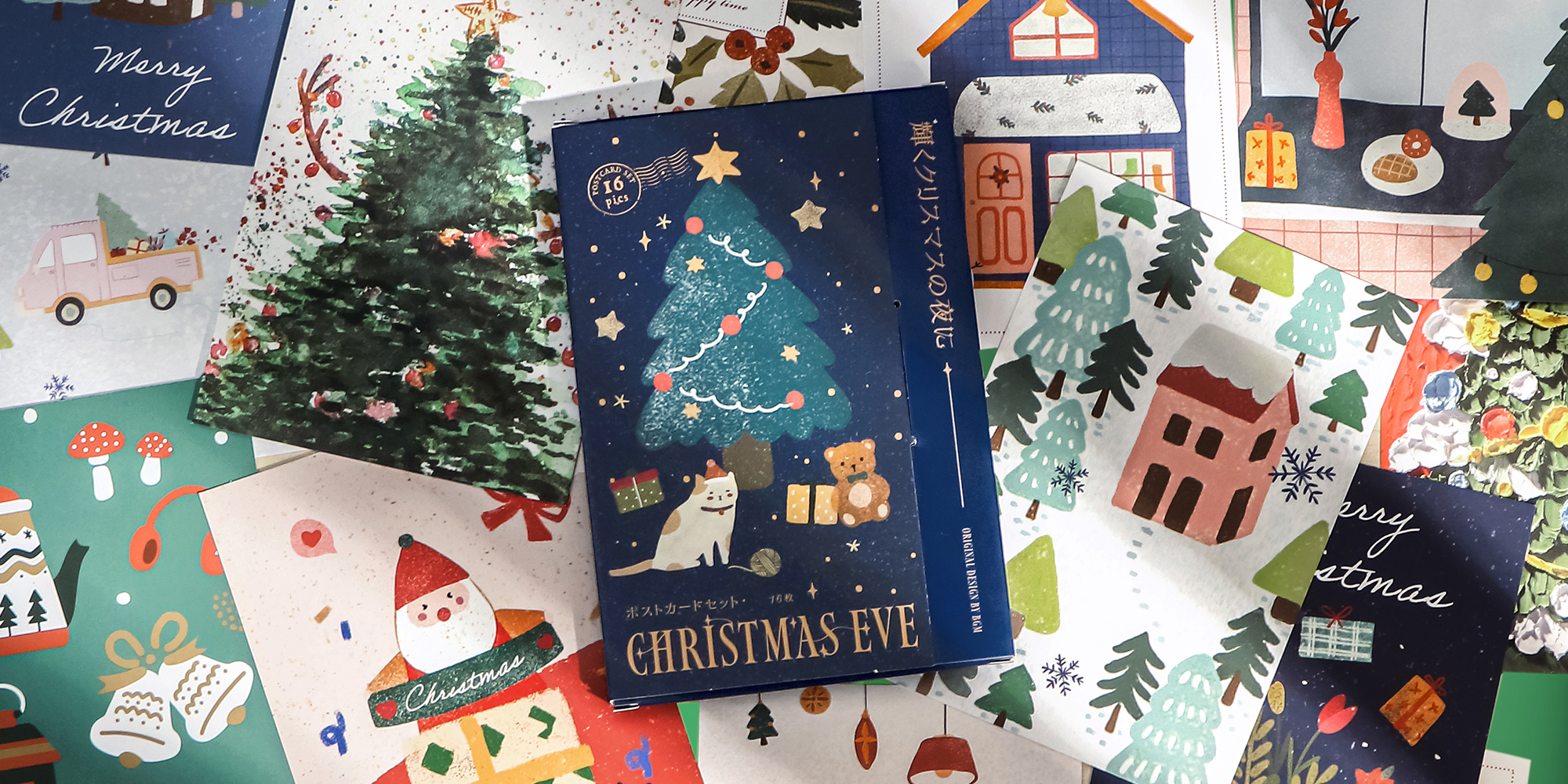 ポストカードセット】輝くクリスマスの夜に - BGM ONLINE SHOP