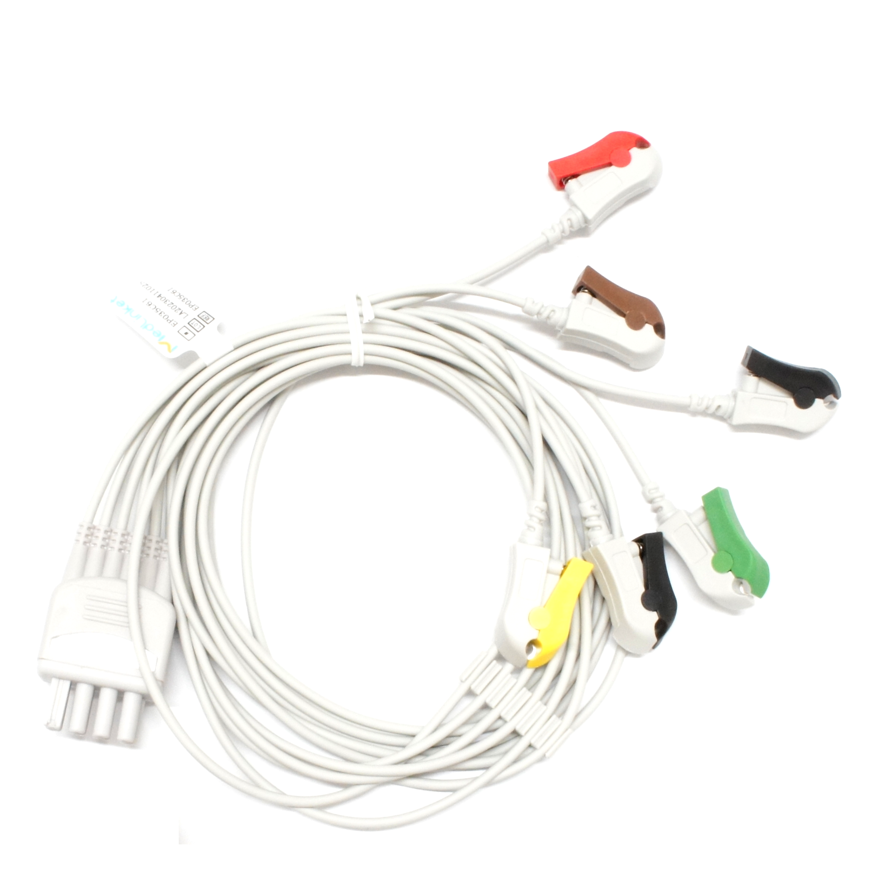 BSリユーザブルECGリード線 日本光電互換 6線 90cm 1個入 EP035C6I