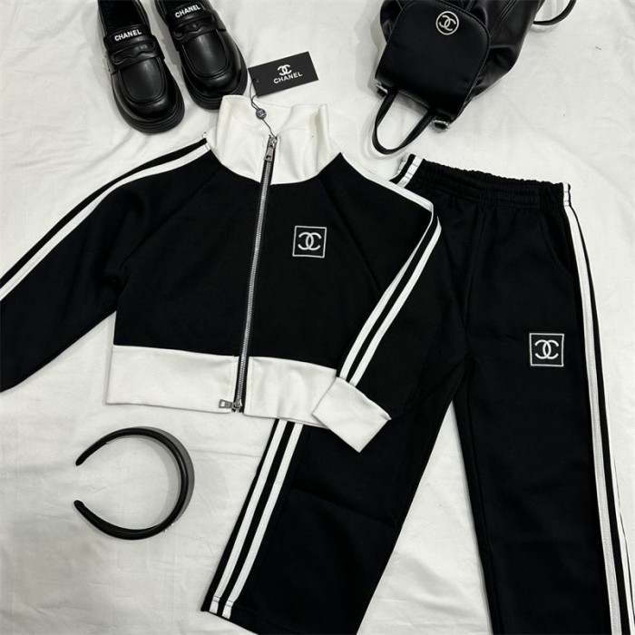 シャネル子供服 ジャージ ロングパンツ トップス 長袖 女の子 Chanel