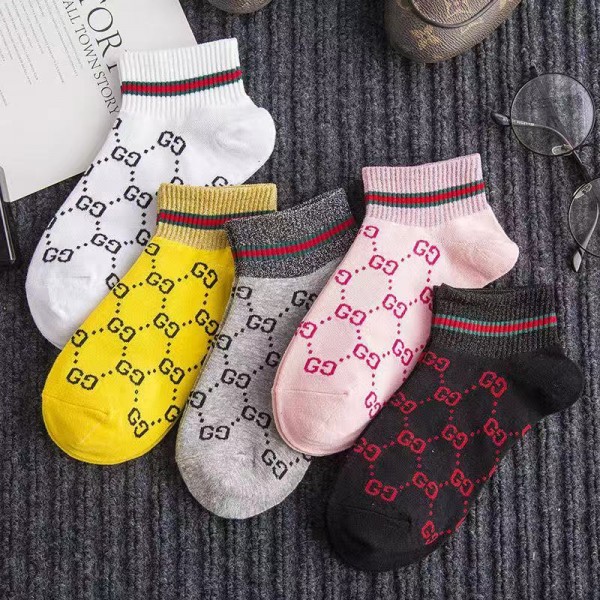 グッチブランドソックス靴下 五点セットシャネルファッション潮流