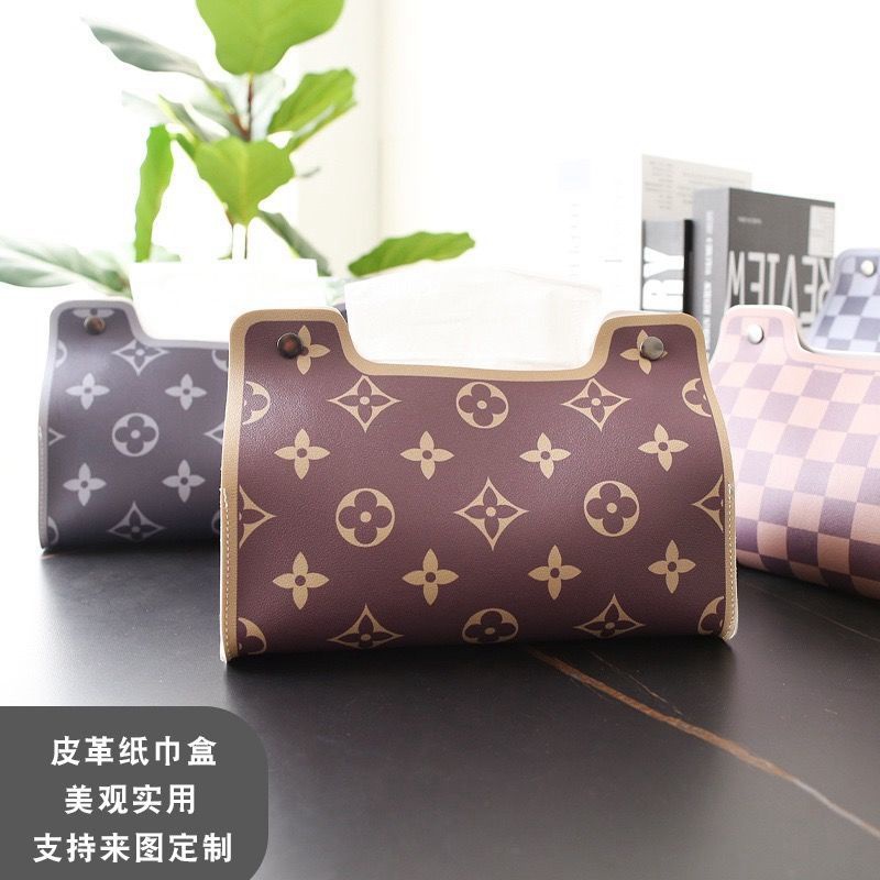 ルイヴィトンティッシュボックスハイブランドファッション PU レザー 4