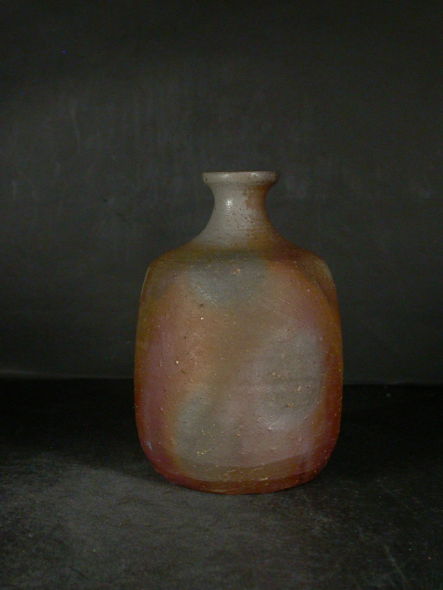 備前焼 登窯 備前焼物故作家 高原 昌治 共箱付き桟切・黄ゴマ徳利5