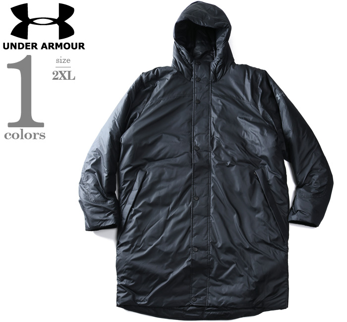 Under Armour 防水フード付きベンチコート 2XL 大きいサイズと大きい服