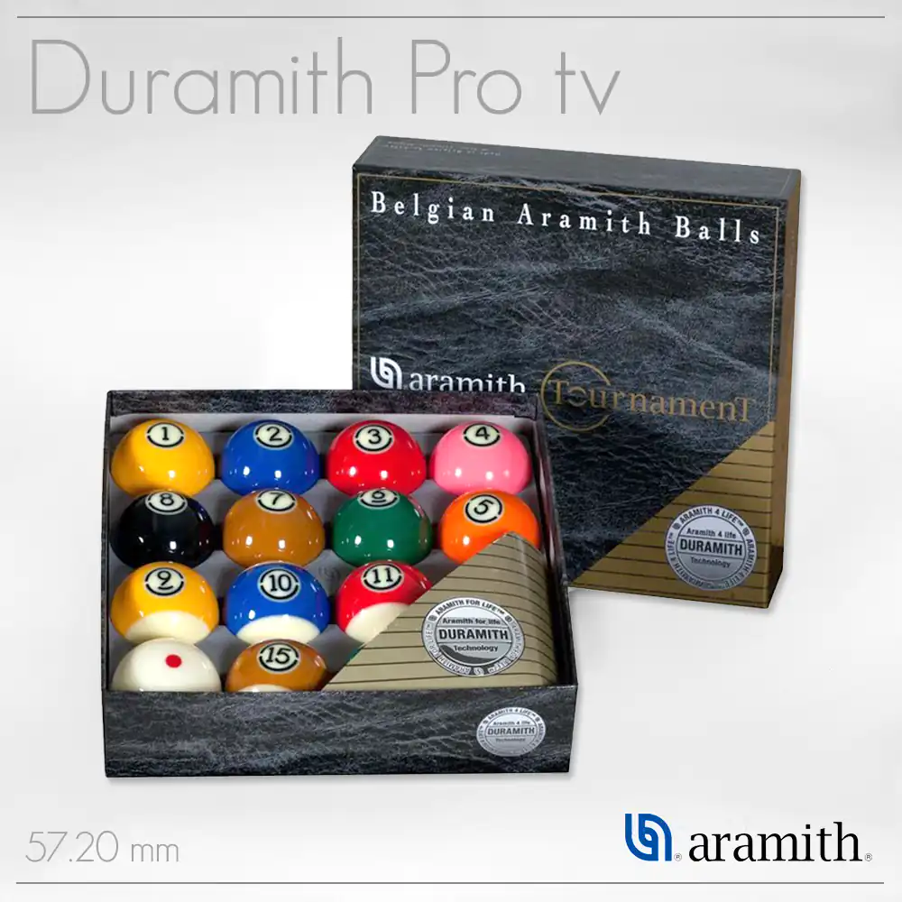 set tournament duramith tv pro cuo 57,2 mm | Billiard balls