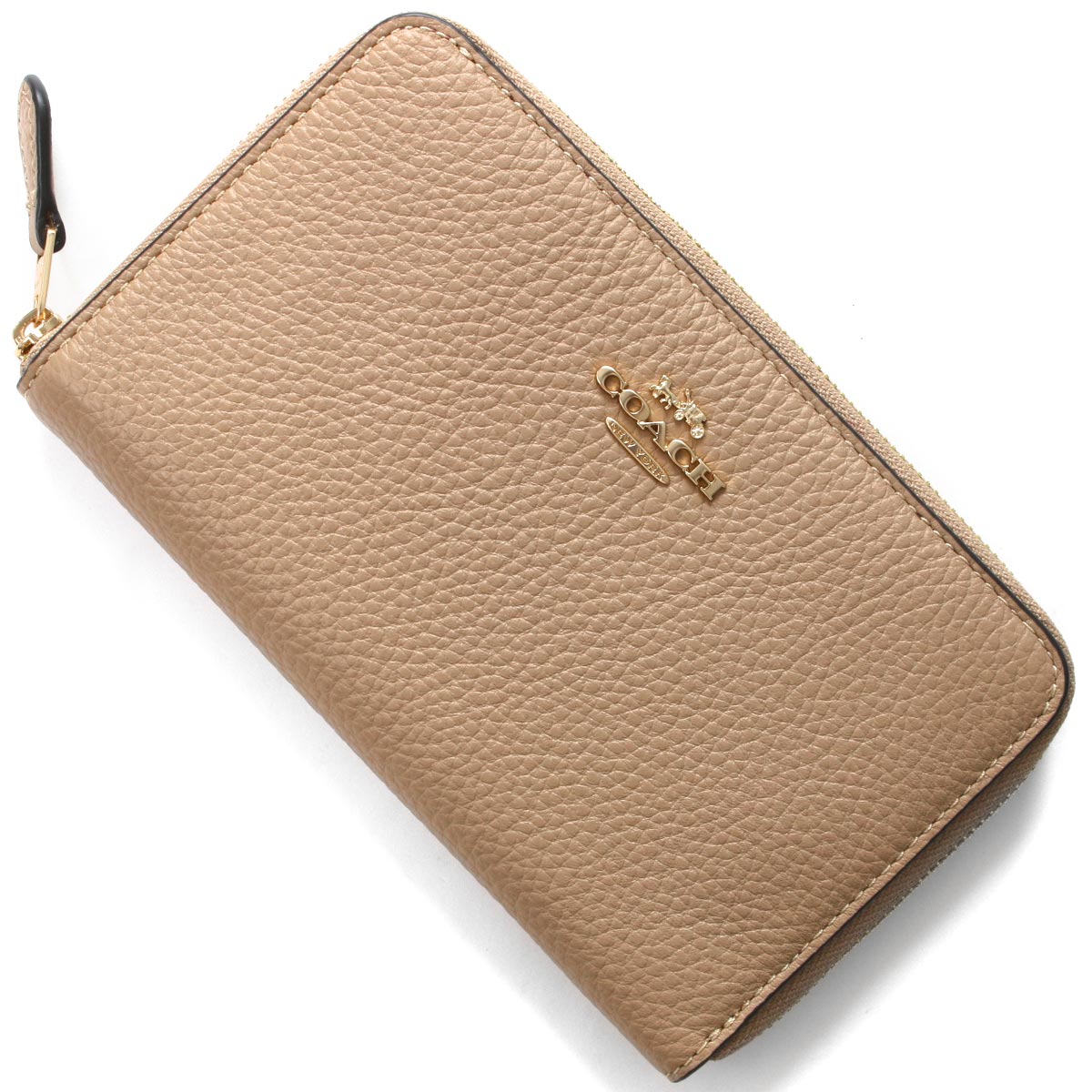 コーチ 長財布 財布 レディース ラウンドファスナー トープベージュ