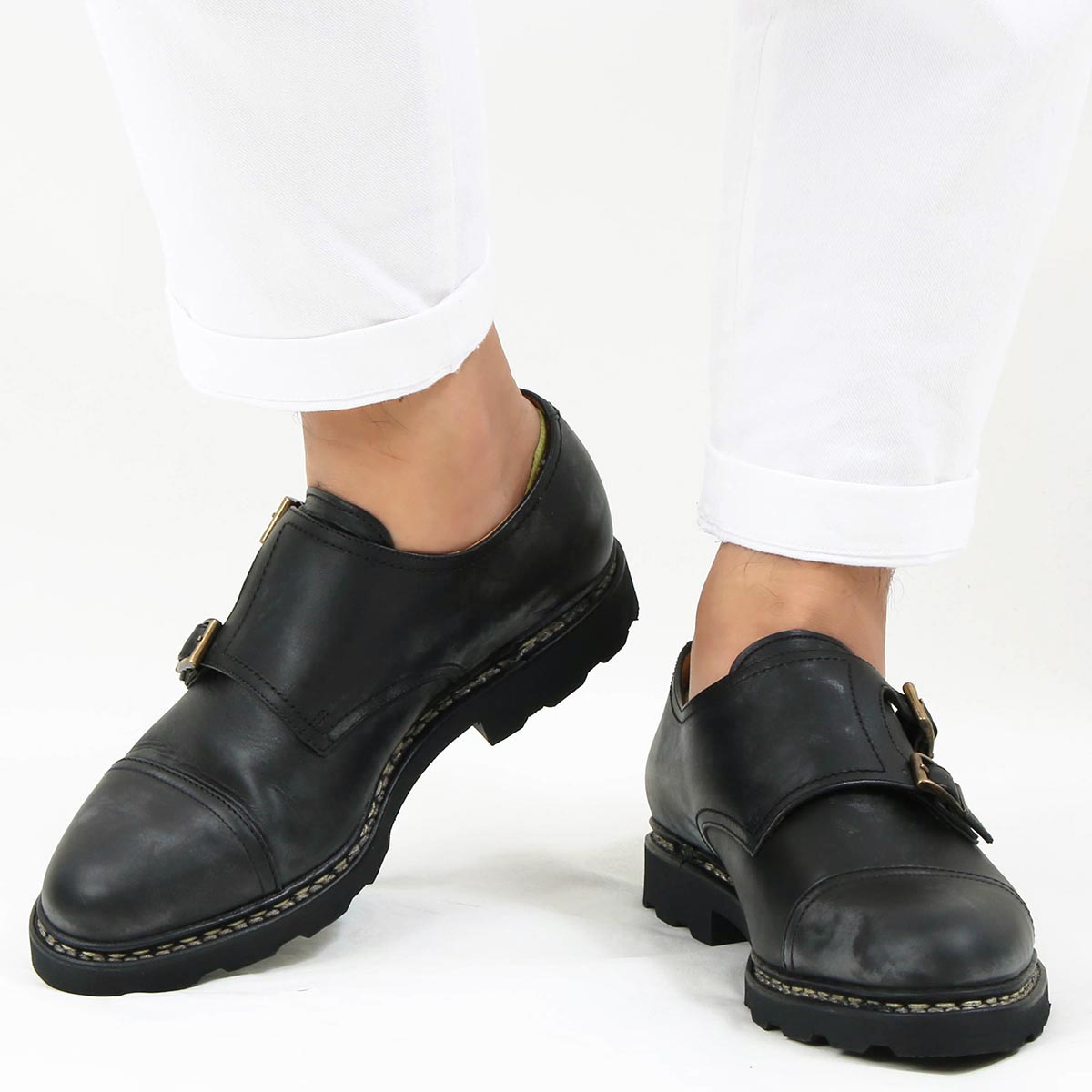 パラブーツ 革靴/ダブルモンクストラップ/ビジネスシューズ シューズ