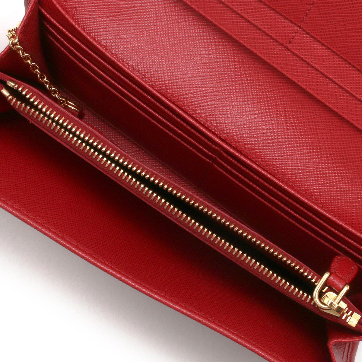 プラダ 長財布 財布 レディース サフィアーノ メタル フォーコレッド