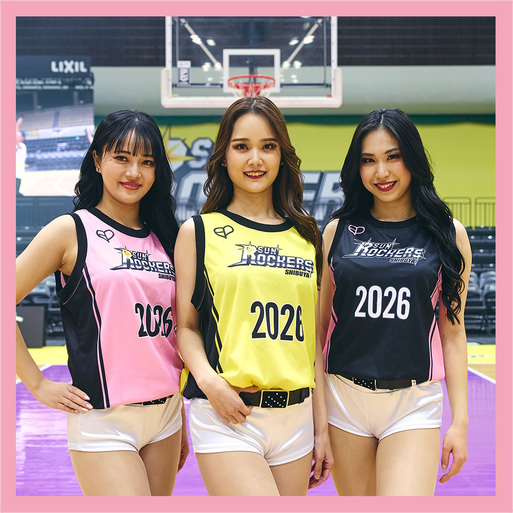 BLACKPINK × SUNROCKERS バスケシャツ｜サンロッカーズ渋谷｜B