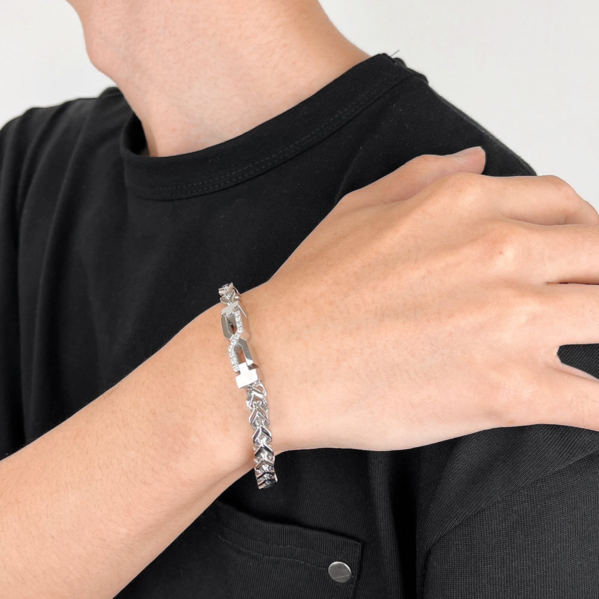 クロスチェーンブレスレット(L) / SGB-115 – BLESS