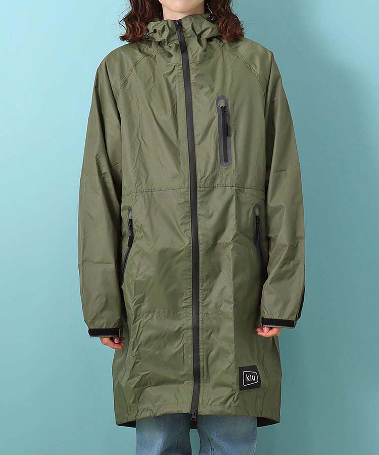 KiUレインジップアップ レインコート レイングッズ 雑貨 かわいい