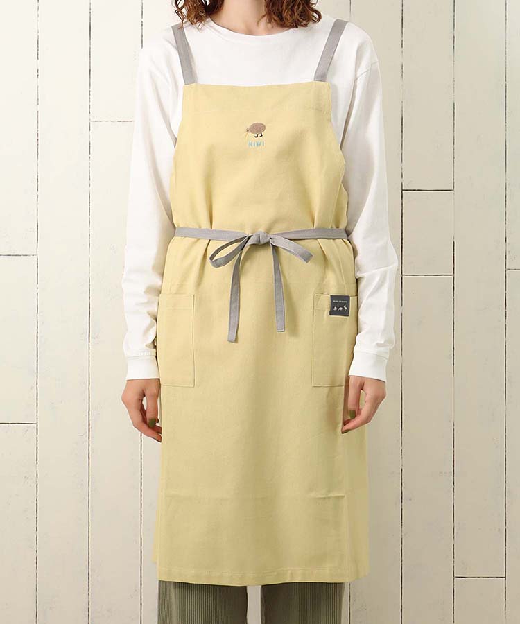 とり刺繍エプロン エプロン キッチン用品 キッチン 料理 スリッパ