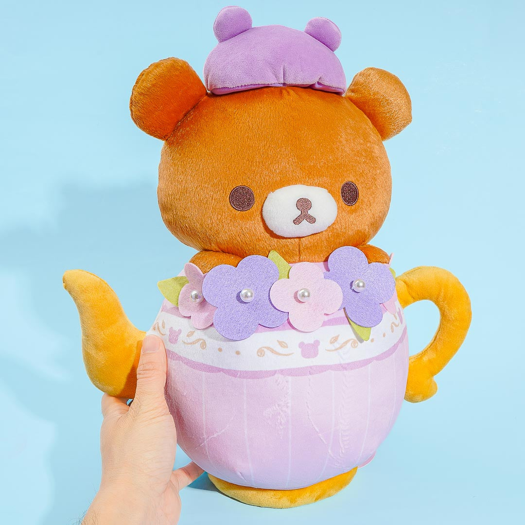 Rilakkuma Korikogu Flower Tea Time Teapot Plushie - Big – Blippo