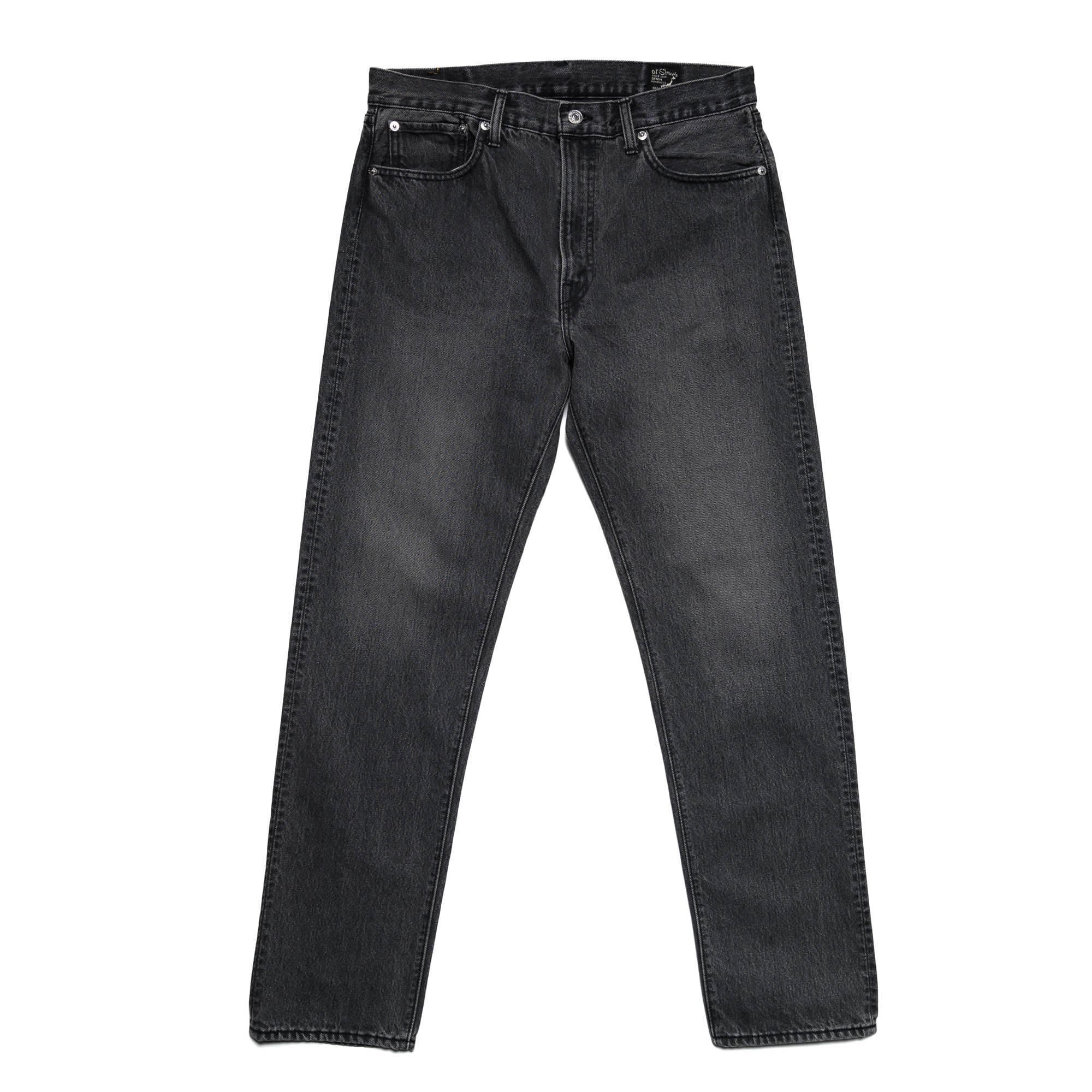 orSlow 107 Ivy Fit 90's Denim Black Stone | BlackBlue