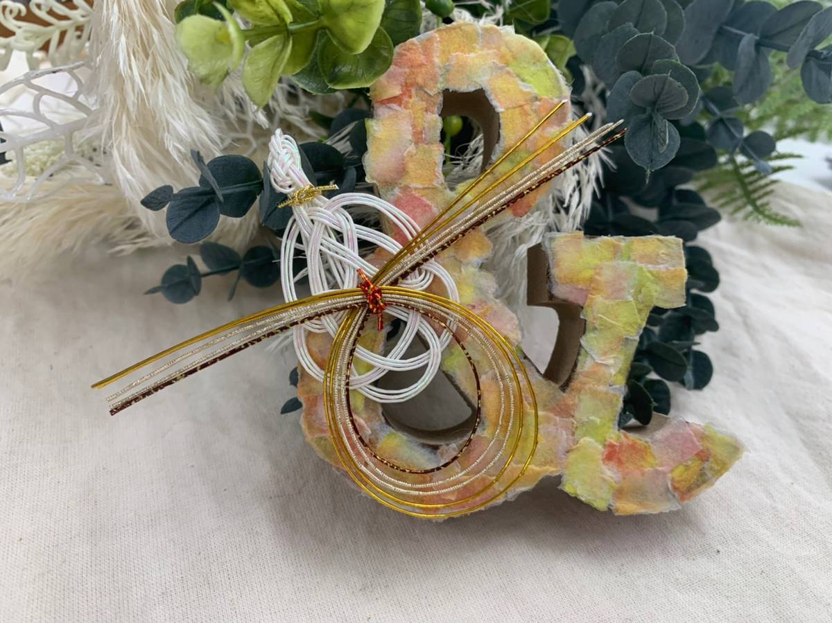 和風イニシャルオブジェ DIY講座 | 三重県四日市市のウェディング、1.5