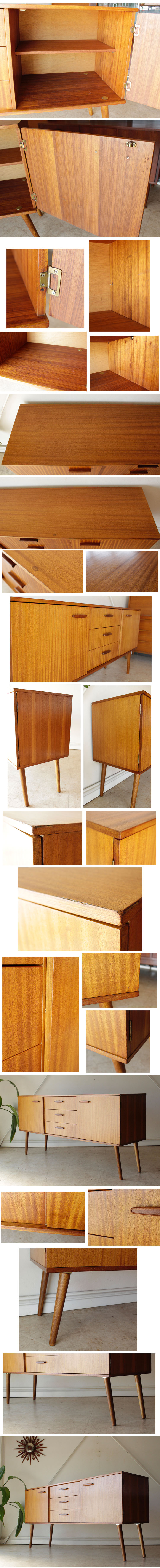 イギリス製ビンテージ【チーク】サイドボード・テレビボード