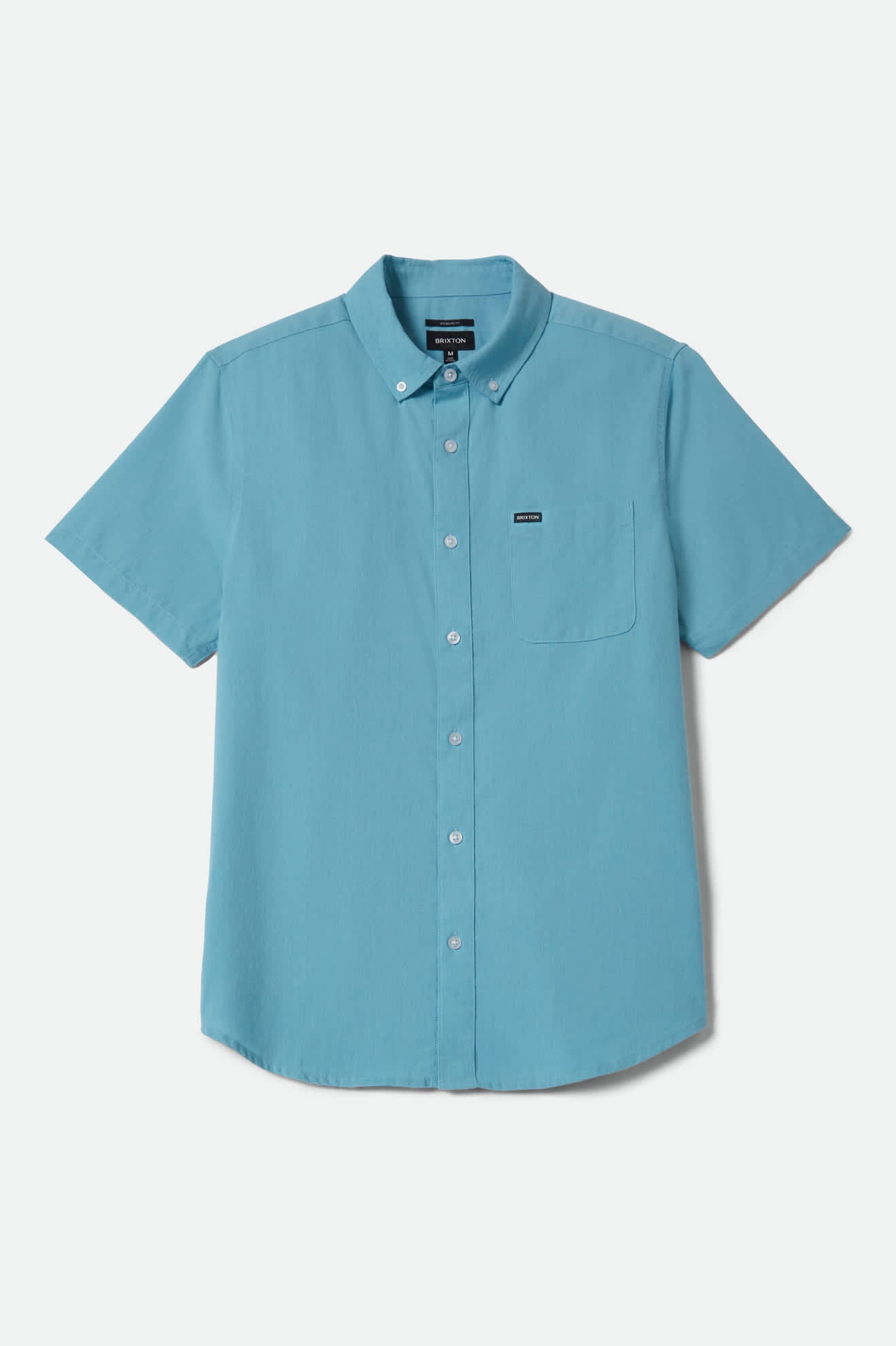 Men's Sanford Oxford Short Sleeve Shirt in Blue Aura – Brixton