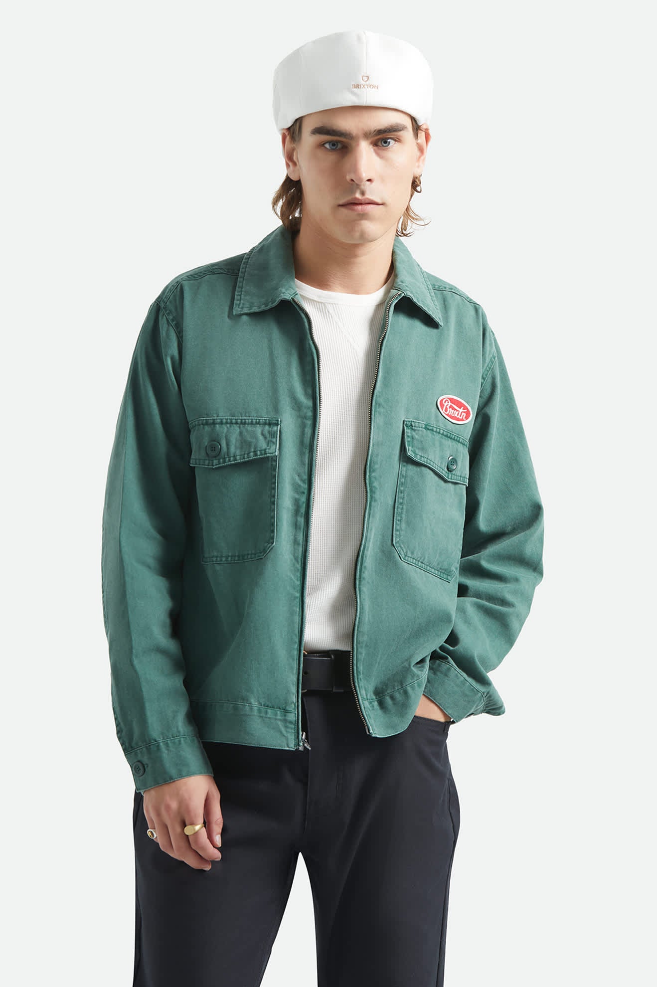 Men's Trademark Lightweight Garage Jacket in Washed Primal Green